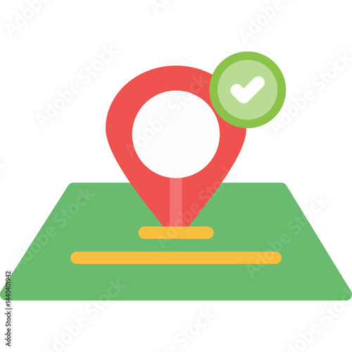 Location Check-In Icon Flat Icon