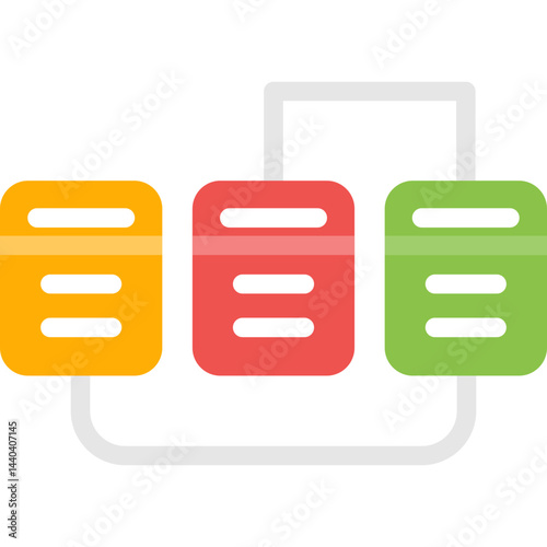 Network Virtualization Flat Icon