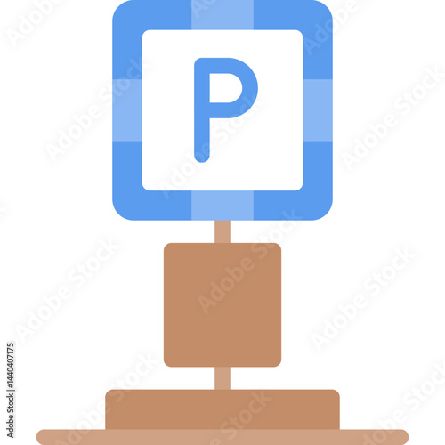 Parking Lot Flat Icon