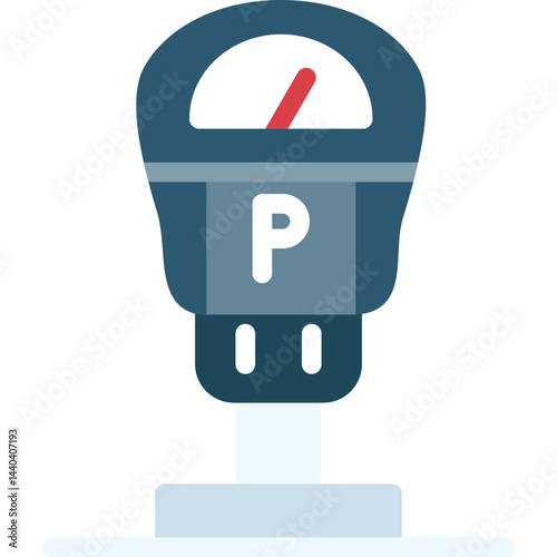 Parking Meter Flat Icon