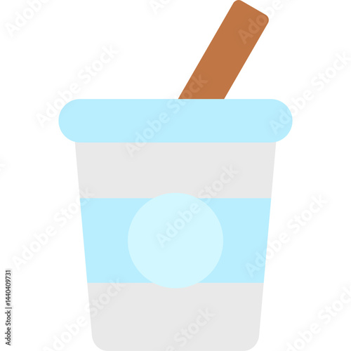 Yogurt Flat Icon