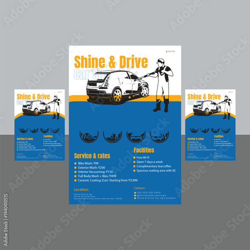 Professional cleaning service print flyer and poster editable template, Home Maid service, cleaning leaflet, pamphlet suitable for housekeeper business promotional marketing flyer design