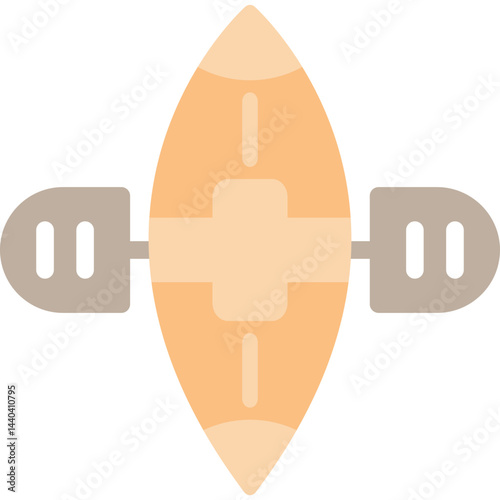 Canoe Flat Icon
