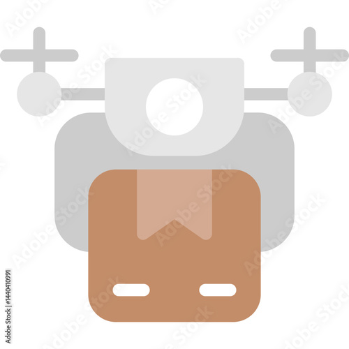 Delivery Drone Flat Icon