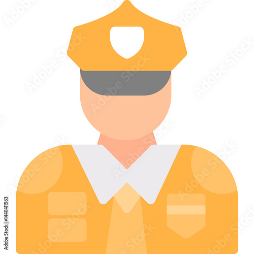 Taxi Driver Flat Icon