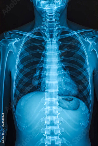 x ray of a human chest