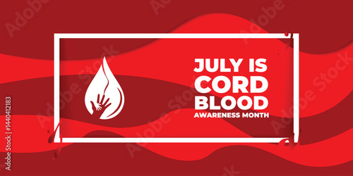 Vector illustration on the theme of Cord Blood awareness month observed each year during July.
