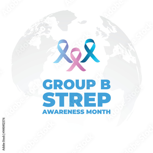 Vector illustration on the theme of International Group B strep throat awareness month observed each year during July worldwide.