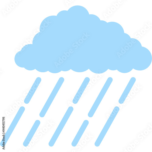 Monsoon Travel Flat Icon