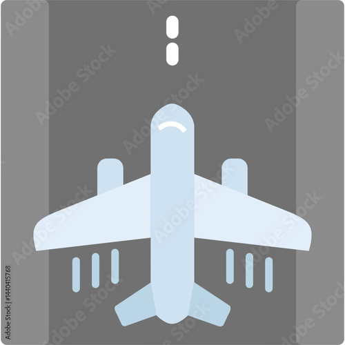Runway Flat Icon