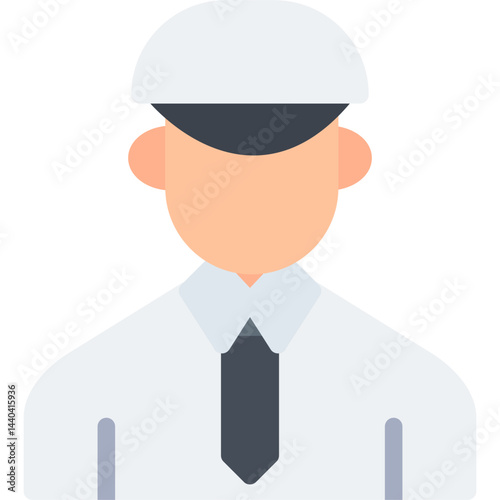 Airport Staff Flat Icon