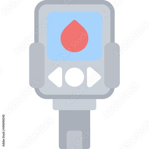 Glucose Meter Flat Icon