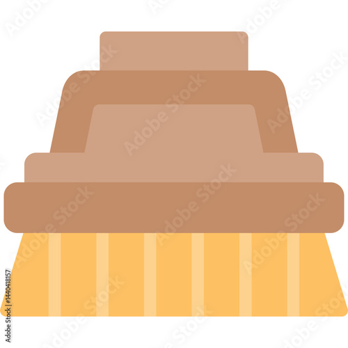 Scrubbing Brush Flat Icon