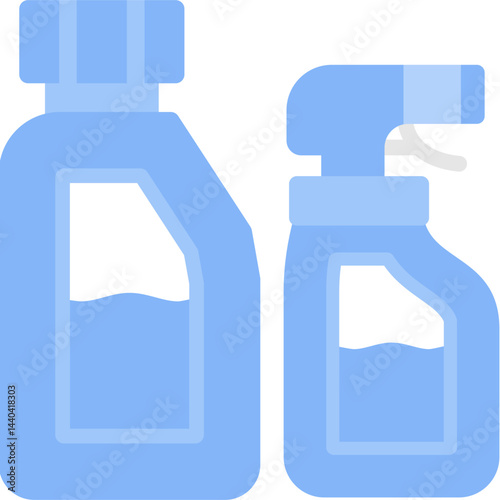 Cleaning Supplies Flat Icon
