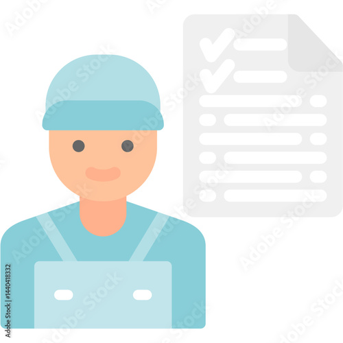 Housekeeping Supervisor Flat Icon