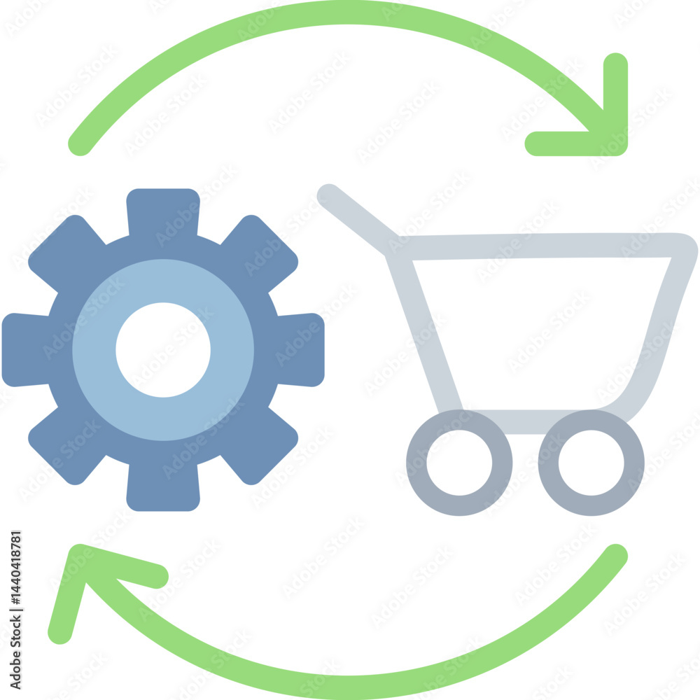 Order Processing Flat Icon Order Processing Flat Icon