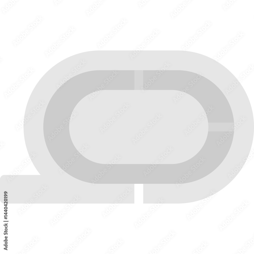Running Track Flat Icon Running Track Flat Icon