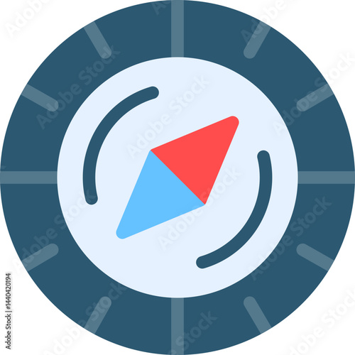 Orienteering Flat Icon