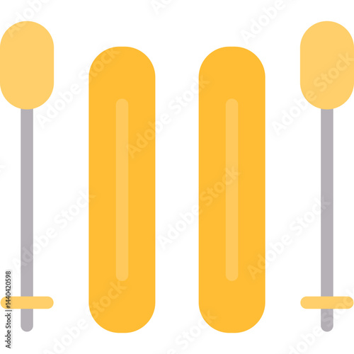 Jet Skiing Flat Icon