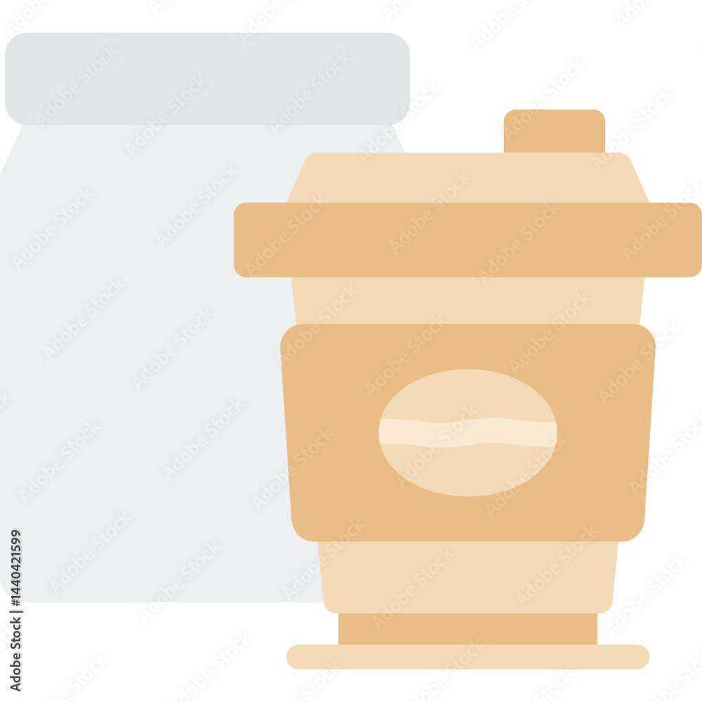 Coffee To-Go Flat Icon Coffee To-Go Flat Icon