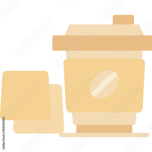 Coffee Shop Napkins Flat Icon