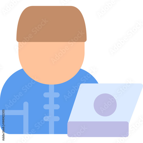 Freelancing Flat Icon