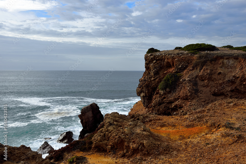 Fototapeta premium praja de bordeira carrapateira algarve portugal
