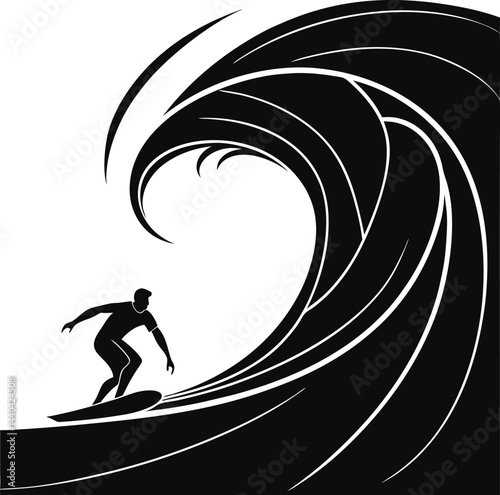 Tree Silhouette Vector Illustration - Simple and Minimalistic Outline Design for Creative Projects.