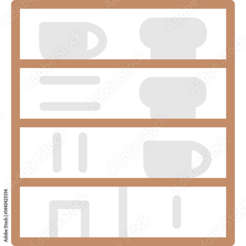 Museum Storage Flat Icon