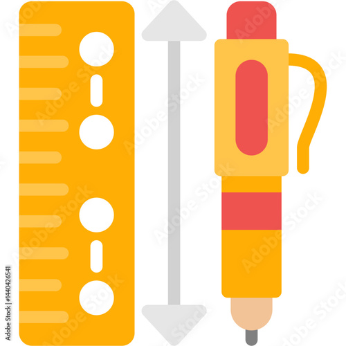 Ruler Flat Icon