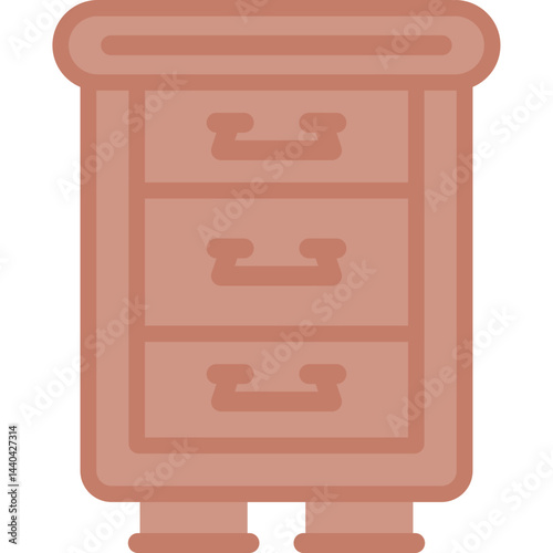 File Cabinet Flat Icon