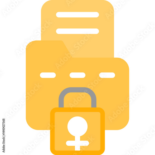 File Folder Permission Flat Icon