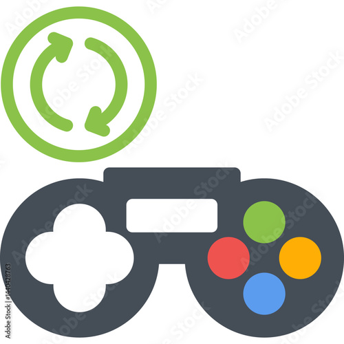Game Update Flat Icon