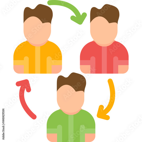Team Collaboration Flat Icon