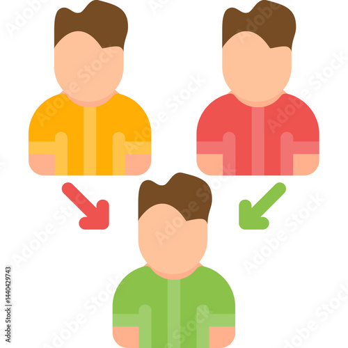 Delegation Flat Icon