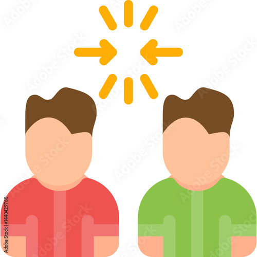 Conflict Resolution Flat Icon