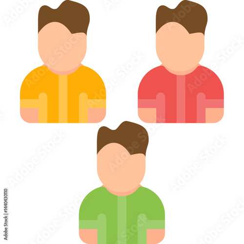 Team Diversity Flat Icon