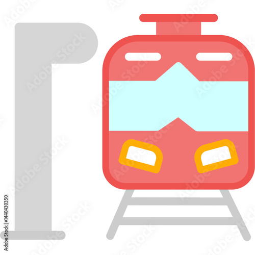 Train Platform Flat Icon
