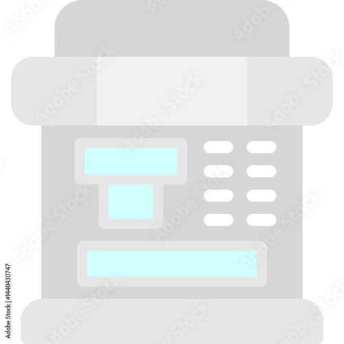 Ticket Machine Flat Icon