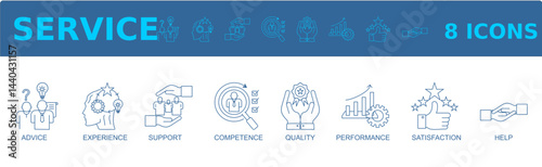 service icon vector illustration concept