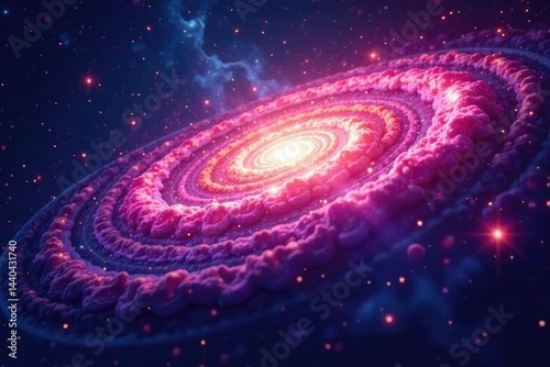 Abstract swirling galaxy nebula seamless loop, texture, pattern, swirl