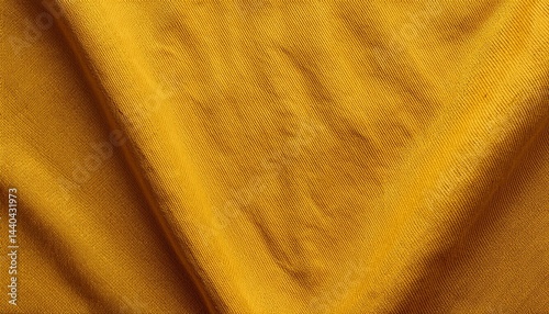 Yellow mustard natural cotton linen textile texture background banner panorama