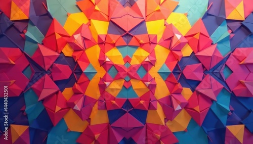 Abstract geometric shapes forming a repeating design , arrangement, composition, simple