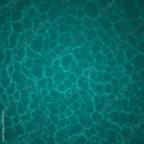 An aerial view of sunlight reflecting off the clear sea