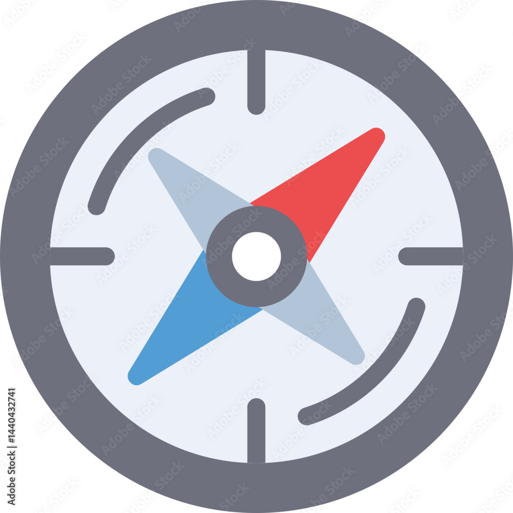 Compass Flat Icon
