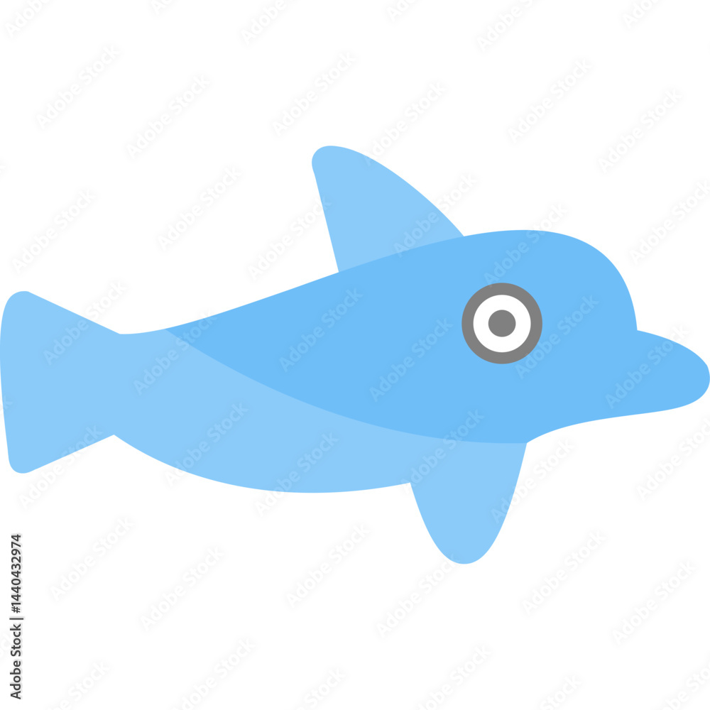 Whale Flat Icon Whale Flat Icon