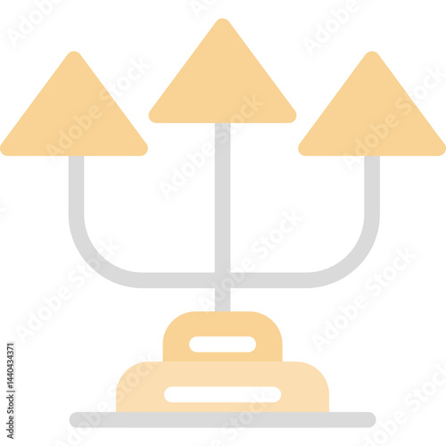 Devil�s Pitchfork Flat Icon