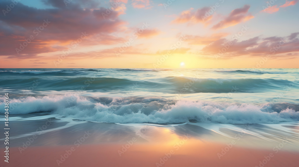 Fototapeta premium sunset over the sea