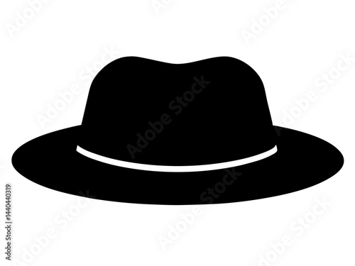detective hat silhouette,cap vector icon