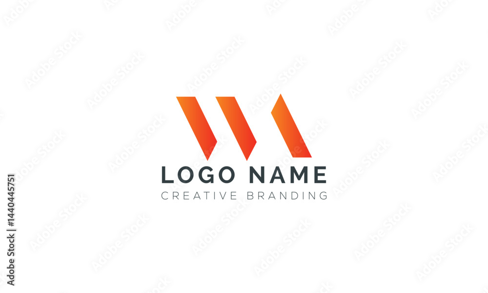Minimalist WA Logo for Branding and Identity. Minimalist WA Logo for Branding and Identity.